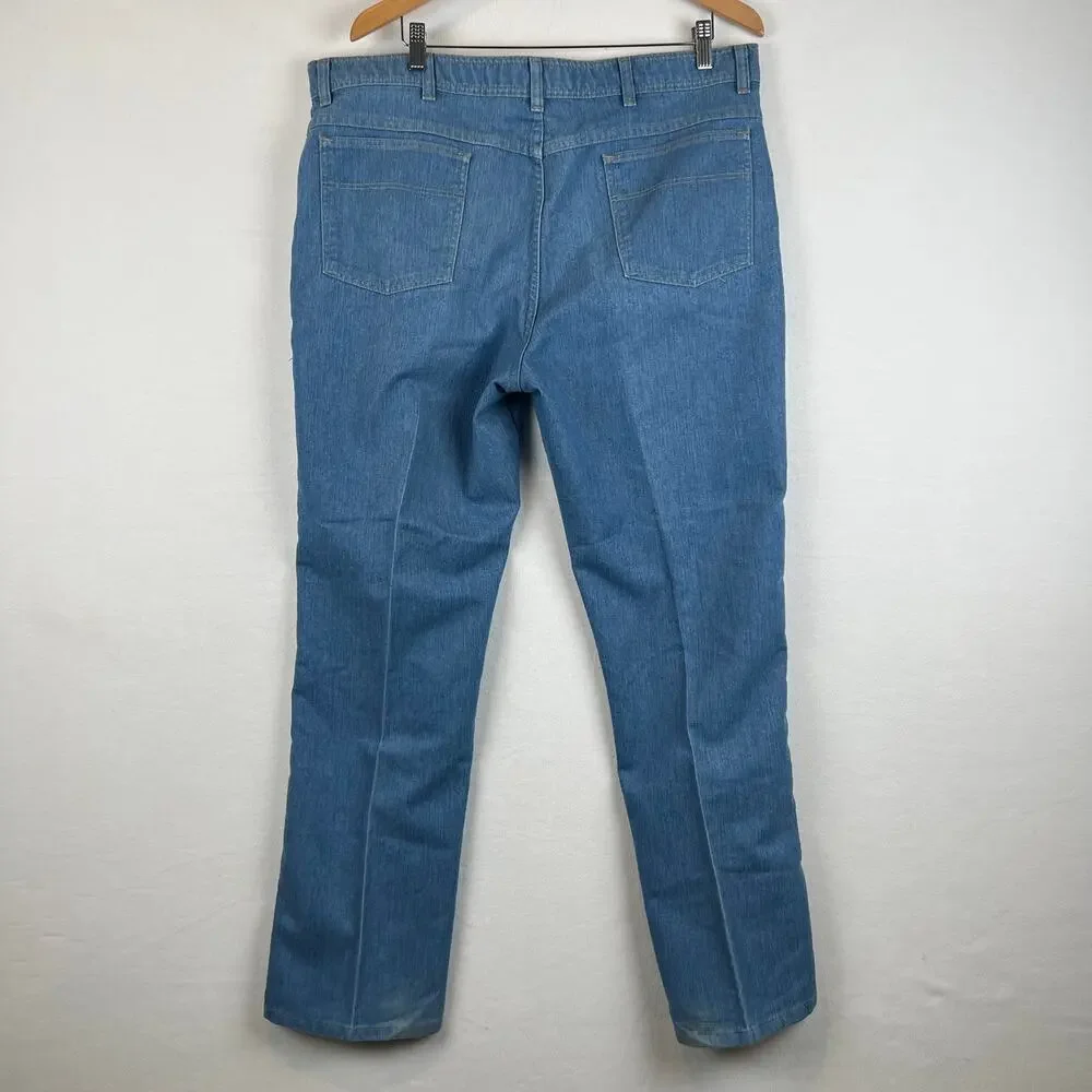 Vtg Wrangler Jeans VF Jeanswear Mens 40x32 Denim Pants‎ Jeans Light Wash 70s